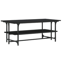 vidaXL Coffee Table Black 100x50x40 cm Engineered Wood 6