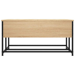 vidaXL Coffee Table Sonoma Oak 80x80x40 cm Engineered Wood 6