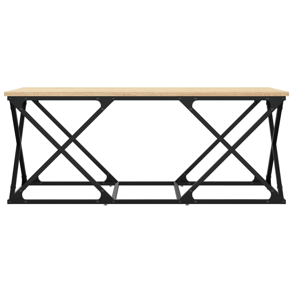 vidaXL Coffee Table Sonoma Oak 100x49x40 cm Engineered Wood 4