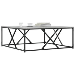 vidaXL Coffee Table Grey Sonoma 100x100x40 cm Engineered Wood 3