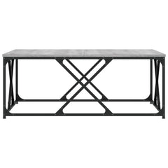 vidaXL Coffee Table Grey Sonoma 100x100x40 cm Engineered Wood 4