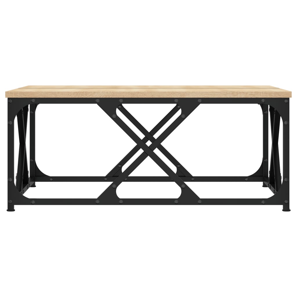 vidaXL Coffee Table Sonoma Oak 70x70x30 cm Engineered Wood 4