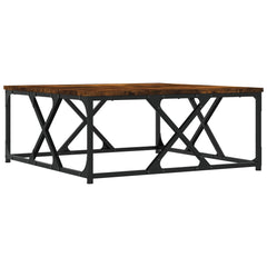 vidaXL Coffee Table Smoked Oak 70x70x30 cm Engineered Wood 6
