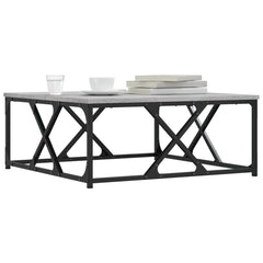 vidaXL Coffee Table Grey Sonoma 70x70x30 cm Engineered Wood 3