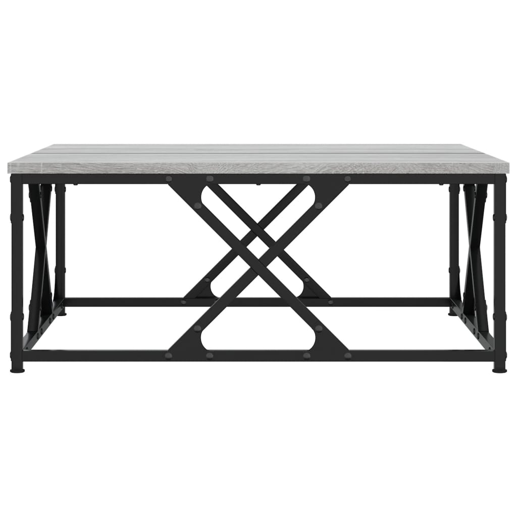 vidaXL Coffee Table Grey Sonoma 70x70x30 cm Engineered Wood 5