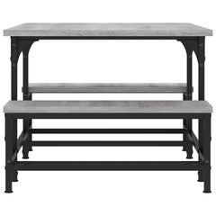 vidaXL Coffee Table Grey Sonoma 100x50.5x40 cm Engineered Wood 5