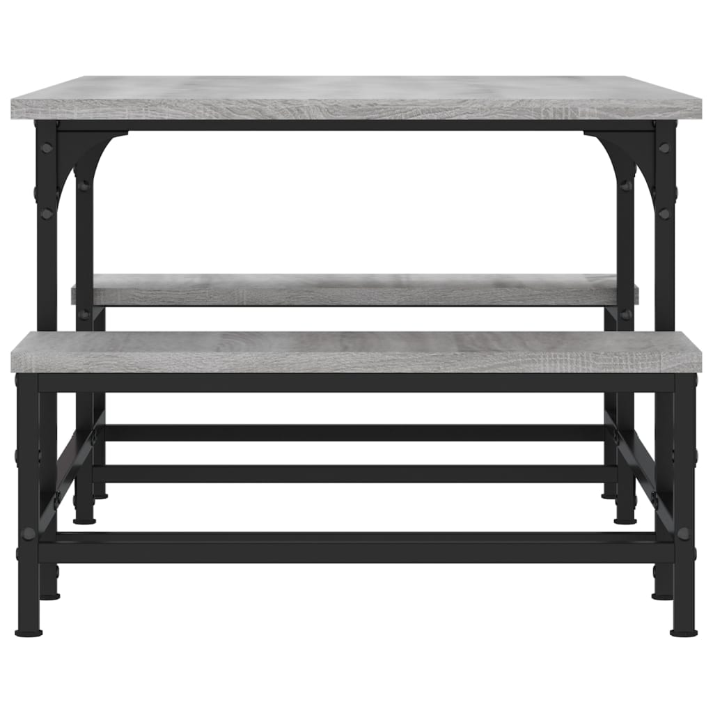 vidaXL Coffee Table Grey Sonoma 100x50.5x40 cm Engineered Wood 5