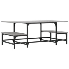vidaXL Coffee Table Grey Sonoma 100x50.5x40 cm Engineered Wood 6