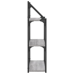 vidaXL 3-Tier Wall Shelf Grey Sonoma 60x21x78.5 cm Engineered Wood 5