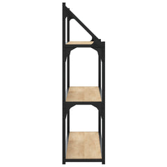 vidaXL 3-Tier Wall Shelf Sonoma Oak 80x21x78.5 cm Engineered Wood 5