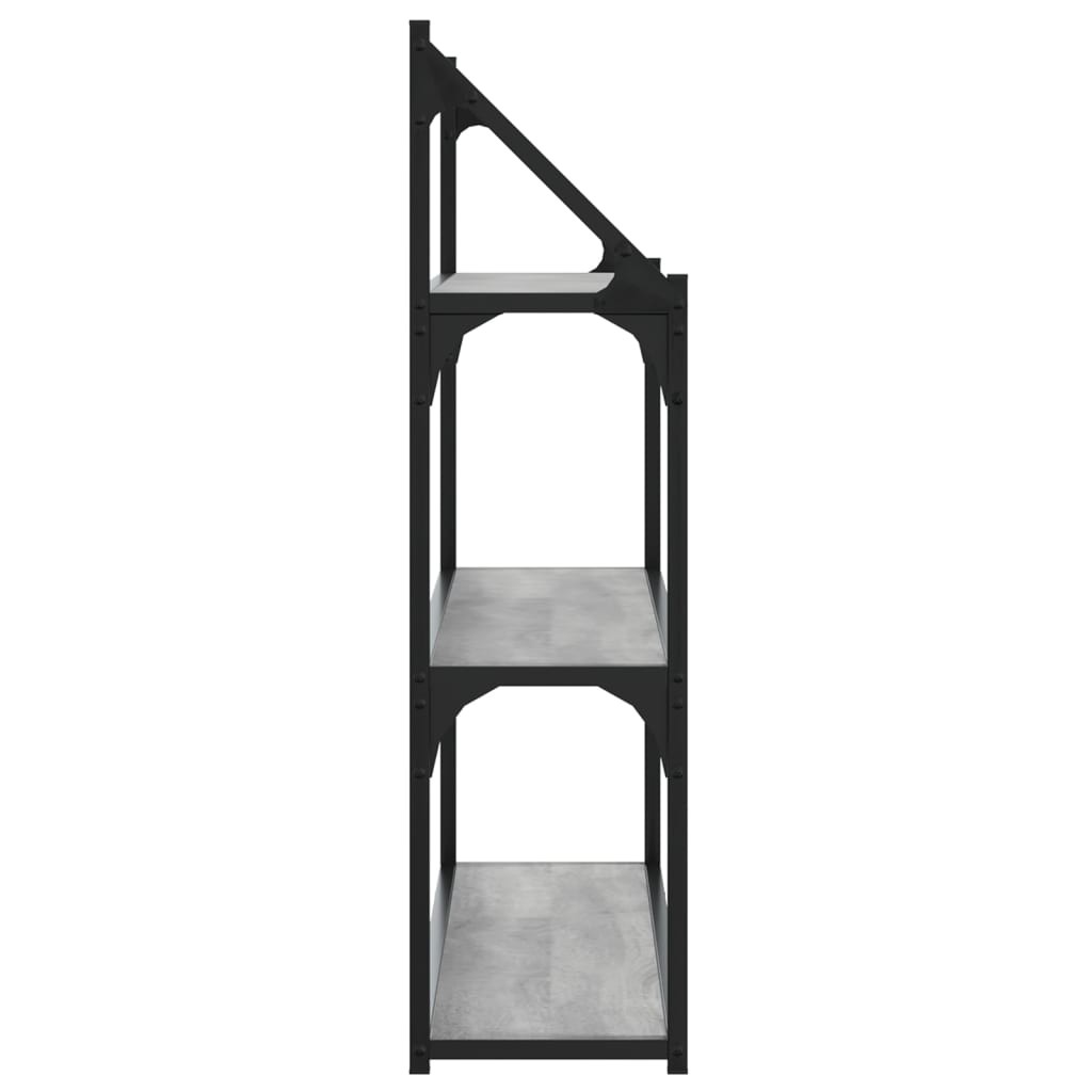 vidaXL 3-Tier Wall Shelf Grey Sonoma 80x21x78.5 cm Engineered Wood 5