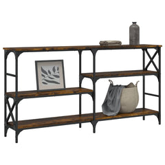 vidaXL Console Table Smoked Oak 150x29x76.5 cm Engineered Wood 3