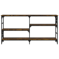 vidaXL Console Table Smoked Oak 150x29x76.5 cm Engineered Wood 4