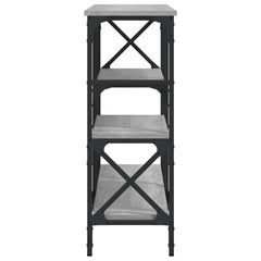 vidaXL Console Table Grey Sonoma 150x29x76.5 cm Engineered Wood 5