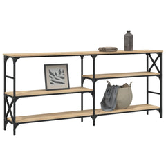 vidaXL Console Table Sonoma Oak 180x29x76.5 cm Engineered Wood 3