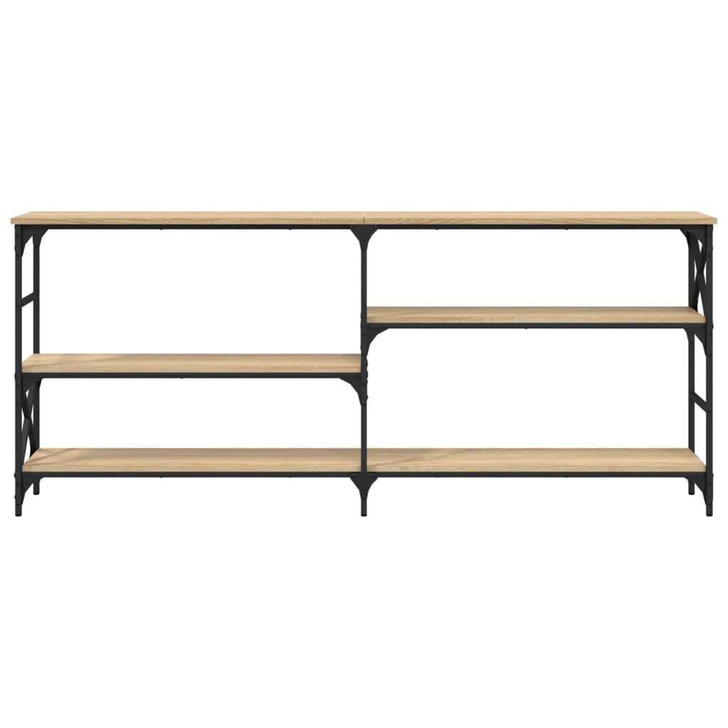 vidaXL Console Table Sonoma Oak 180x29x76.5 cm Engineered Wood 4