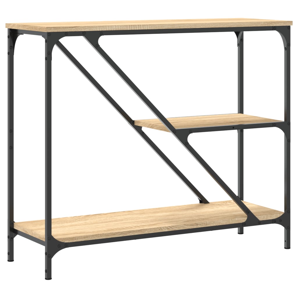 vidaXL Console Table Sonoma Oak 88.5x30x75 cm Engineered Wood 6