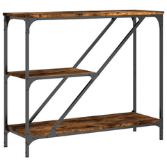 vidaXL Console Table Smoked Oak 88.5x30x75 cm Engineered Wood 2