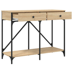 vidaXL Console Table Sonoma Oak 100x39x78.5 cm Engineered Wood 5