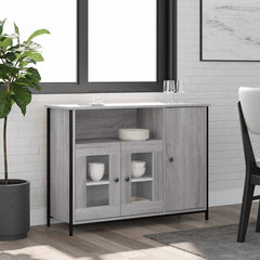 Sideboard 100x35x75 cm Engineered Wood Grey sonoma