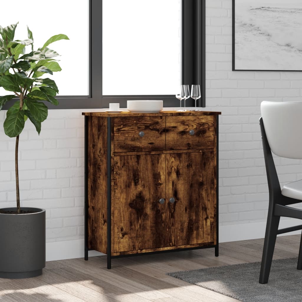 Sideboard 70x30x80 cm Engineered Wood Smoked oak