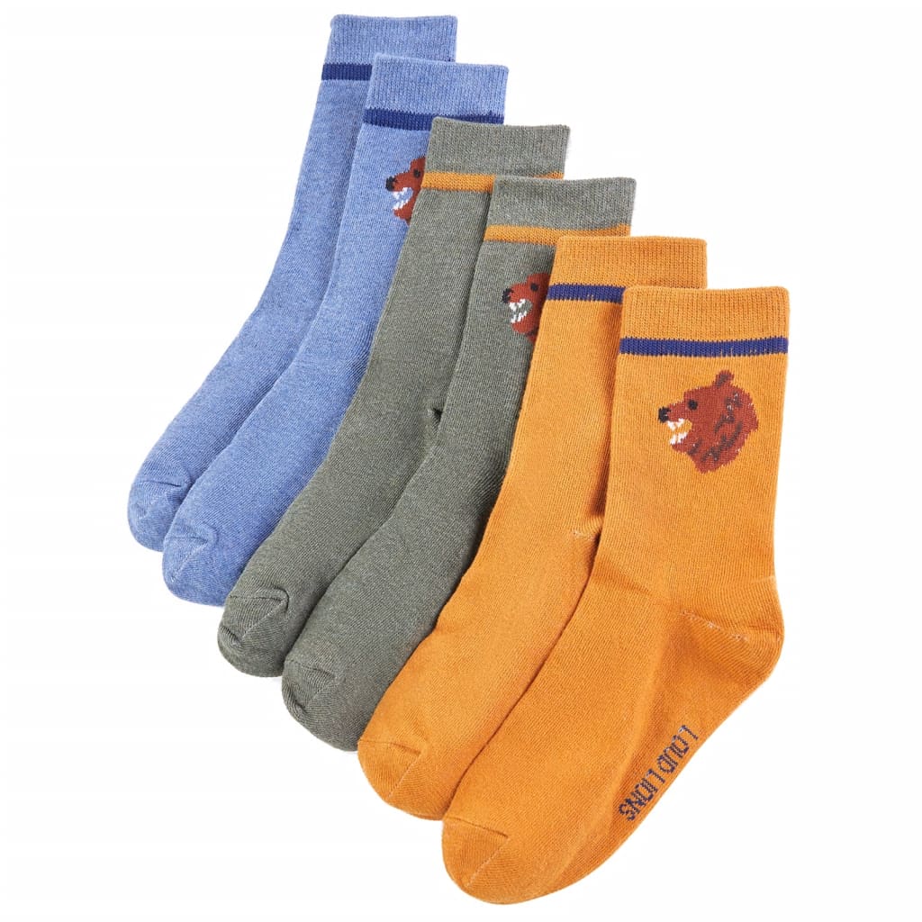 vidaXL Kids'Socks 5 Pairs EU 23-26 1