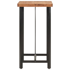 vidaXL Bar Table 55x55x107 cm Solid Wood Acacia and Iron 3