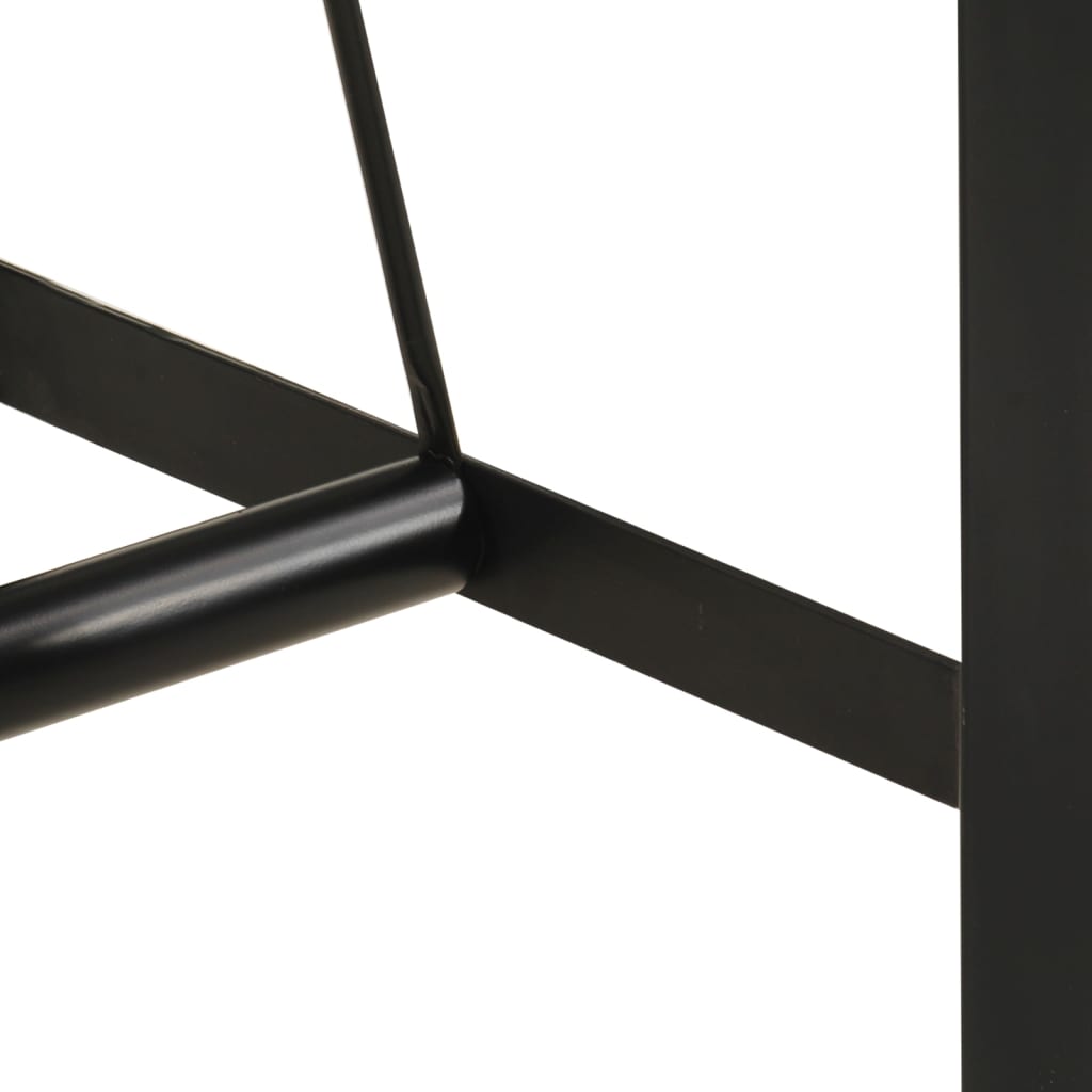 vidaXL Bar Table 110x55x107 cm Solid Wood Acacia and Iron 6