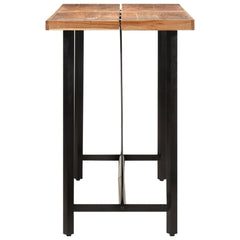 vidaXL Bar Table 150x70x107 cm Solid Wood Acacia and Iron 3
