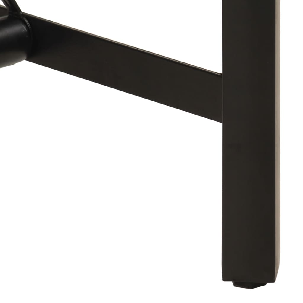 vidaXL Bar Table 180x70x107 cm Solid Wood Acacia and Iron 5