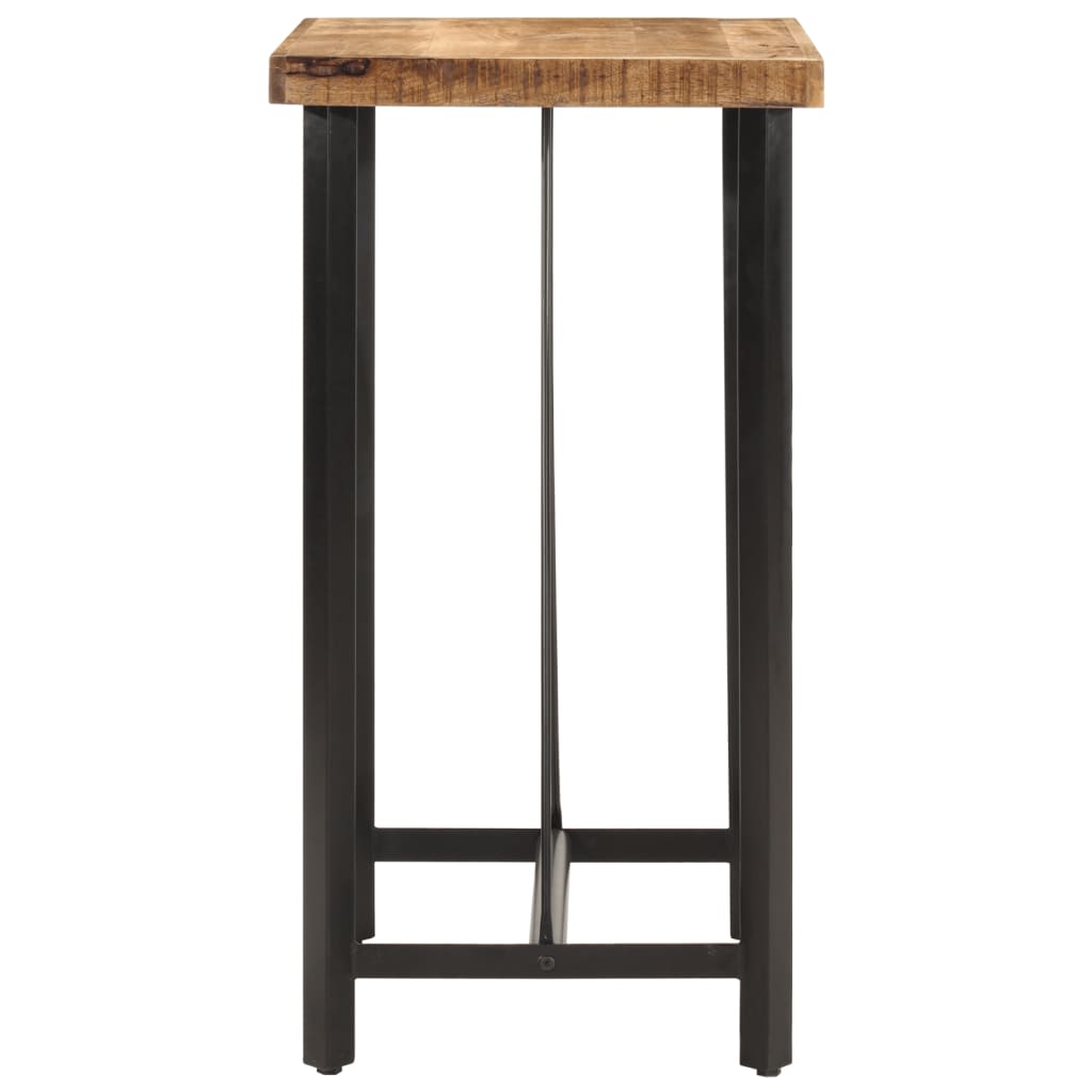 vidaXL Bar Table 55x55x107 cm Solid Wood Mango and Iron 3
