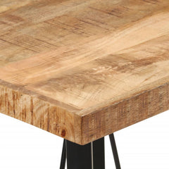 vidaXL Bar Table 55x55x107 cm Solid Wood Mango and Iron 5