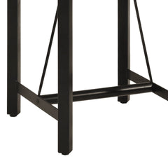 vidaXL Bar Table 55x55x107 cm Solid Wood Mango and Iron 6