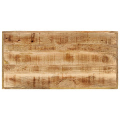 vidaXL Bar Table 110x55x107 cm Solid Wood Mango and Iron 4
