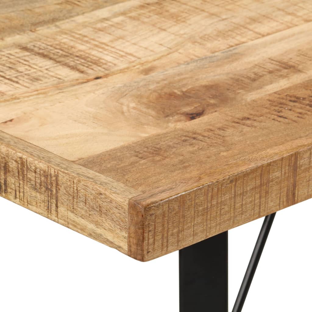 vidaXL Bar Table 110x55x107 cm Solid Wood Mango and Iron 5