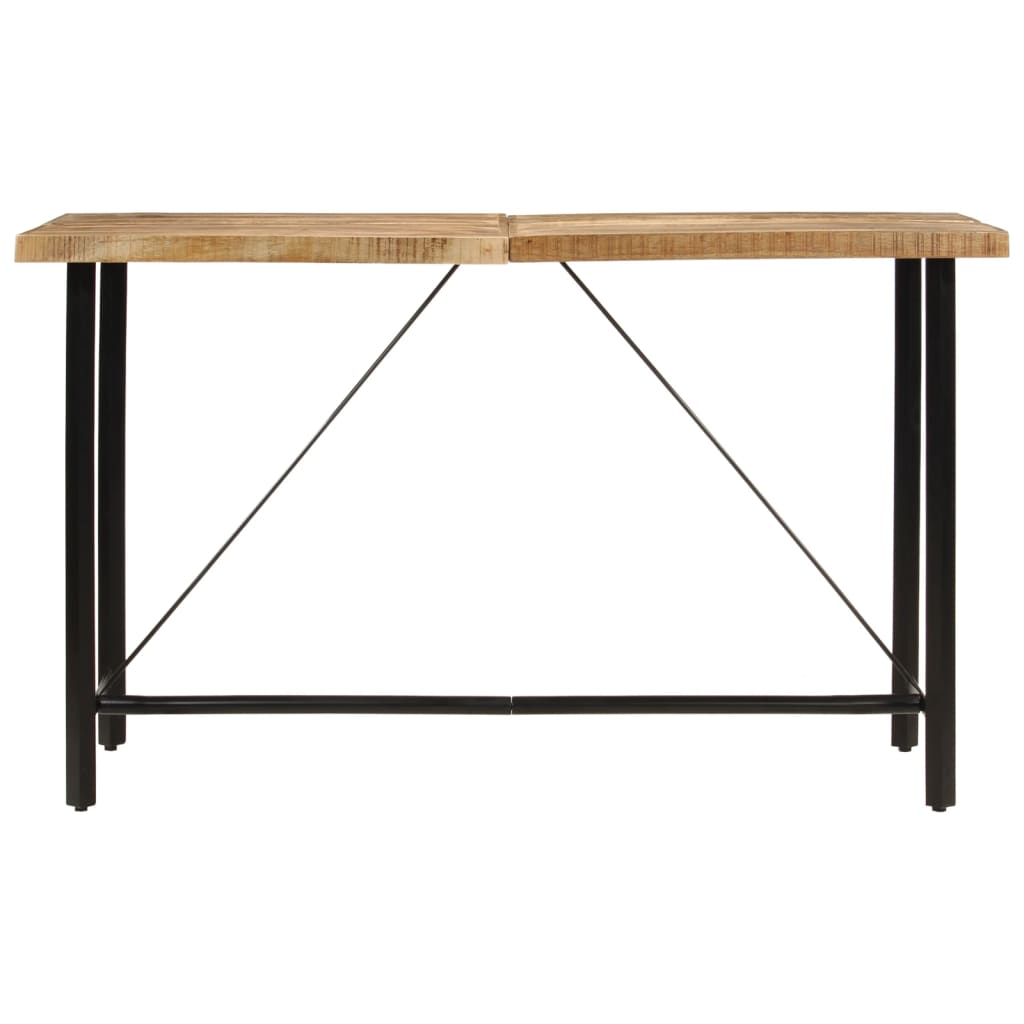 vidaXL Bar Table 180x70x107 cm Solid Wood Mango and Iron 2