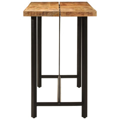 vidaXL Bar Table 180x70x107 cm Solid Wood Mango and Iron 3