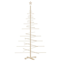 vidaXL Wooden Christmas Tree for Decoration 180 cm Solid Wood Pine 2