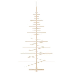 vidaXL Wooden Christmas Tree for Decoration 180 cm Solid Wood Pine 4