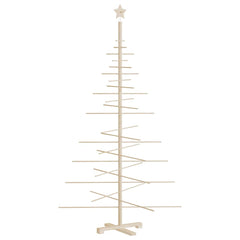 vidaXL Wooden Christmas Tree for Decoration 180 cm Solid Wood Pine 5