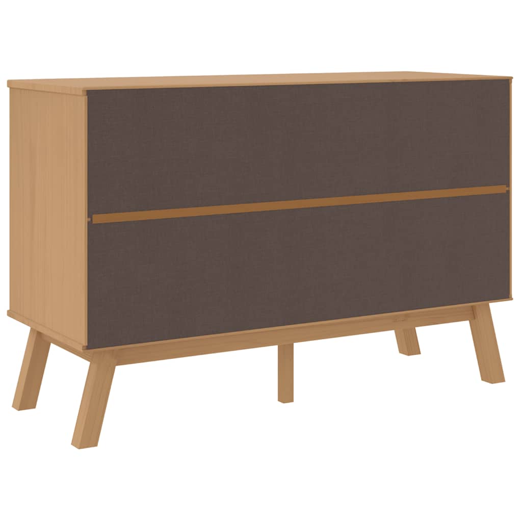 Drawer Cabinet "OLDEN" Solid Wood Pine Brown