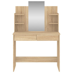 Dressing Table with Mirror 96x39x142 cm Sonoma oak