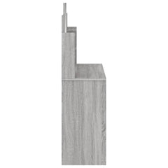 vidaXL Dressing Table with Mirror Grey Sonoma 96x39x142 cm 6