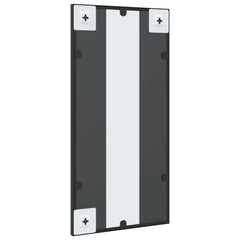 vidaXL Wall Mirror Black 30x60 cm Rectangle Iron 5
