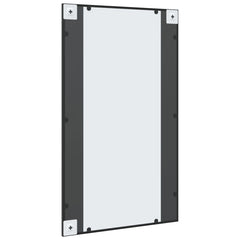 vidaXL Wall Mirror Black 60x100 cm Rectangle Iron 5