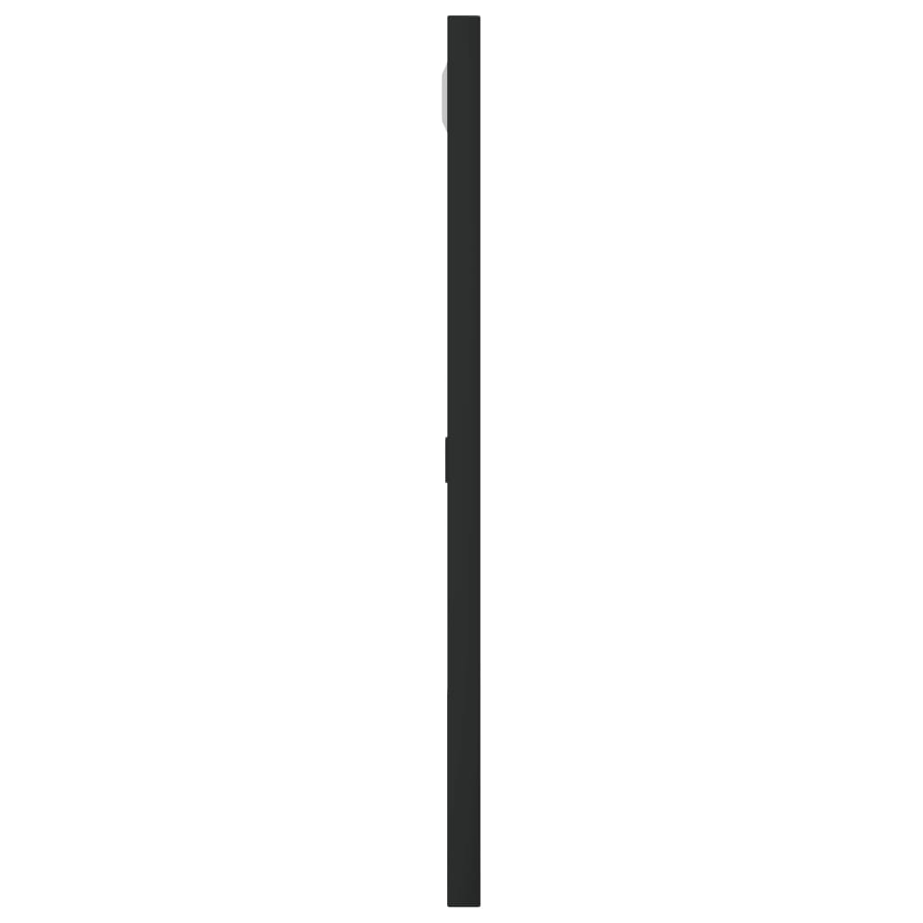 vidaXL Wall Mirror Black 40x40 cm Square Iron 4