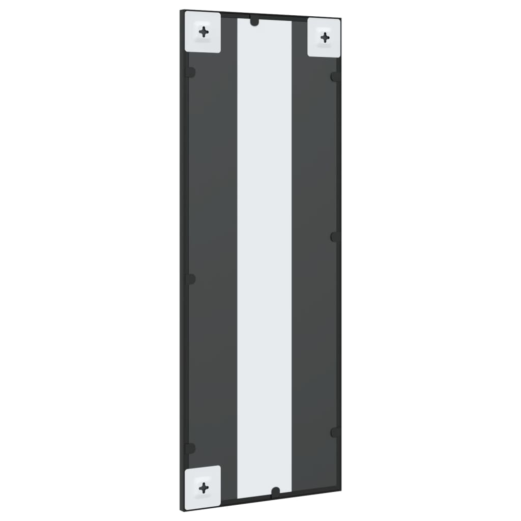 vidaXL Wall Mirror Black 30x80 cm Rectangle Iron 5
