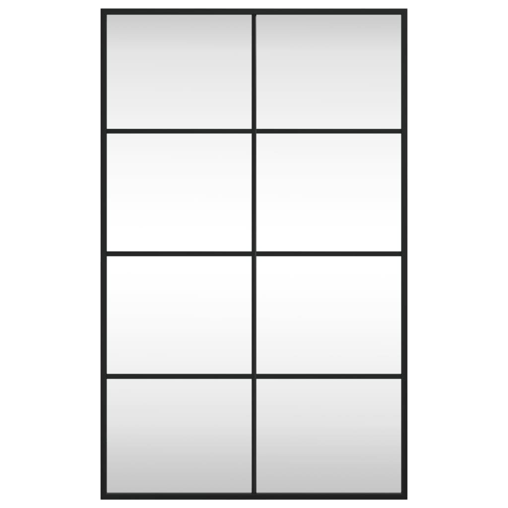Wall Mirror Black Rectangle Iron Length 80 cm 50 cm