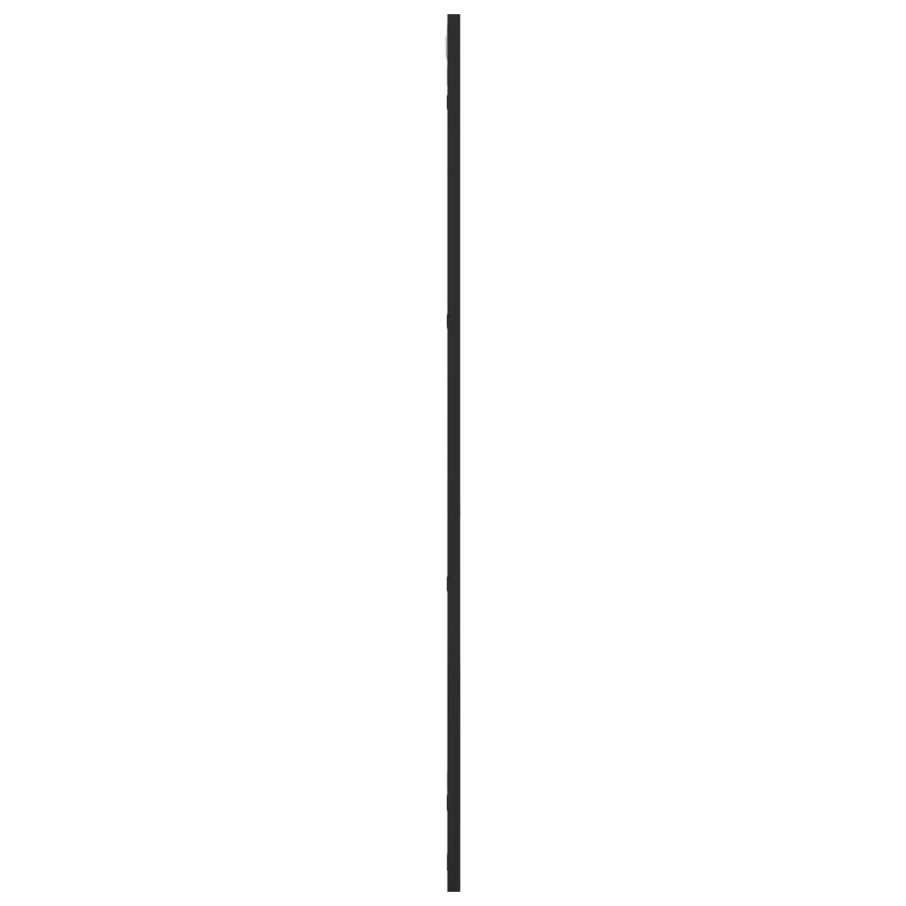 vidaXL Wall Mirror Black 50x100 cm Rectangle Iron 4