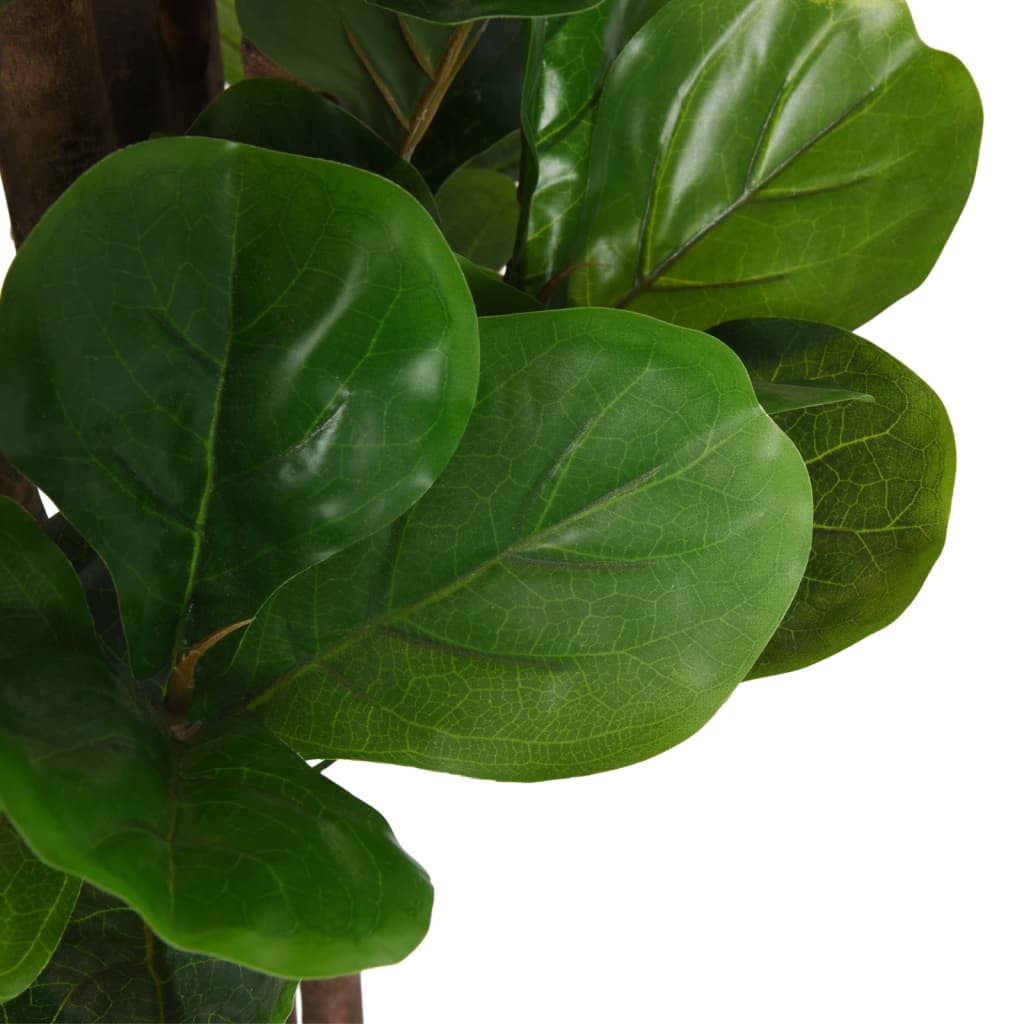 vidaXL Artificial Fiddle Leaf Fig Tree 134 Leaves 120 cm Green 3